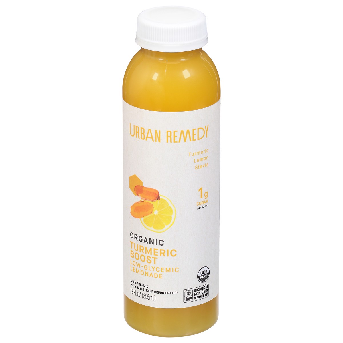 slide 1 of 11, Urban Remedy Organic Turmeric Boost Lemonade- 12 oz, 12 oz