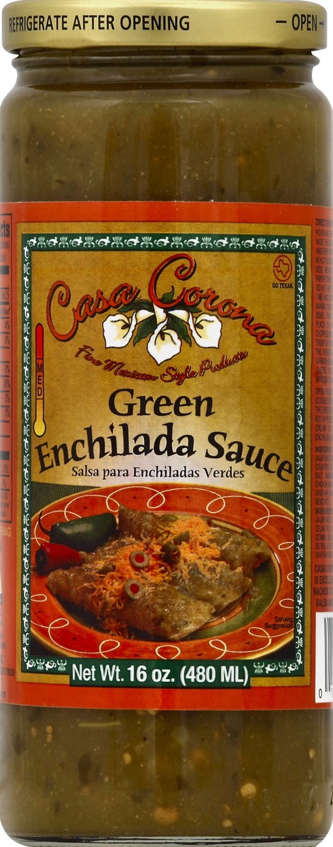 slide 2 of 2, Casa Corona Green Enchilada Sauce, 16 oz