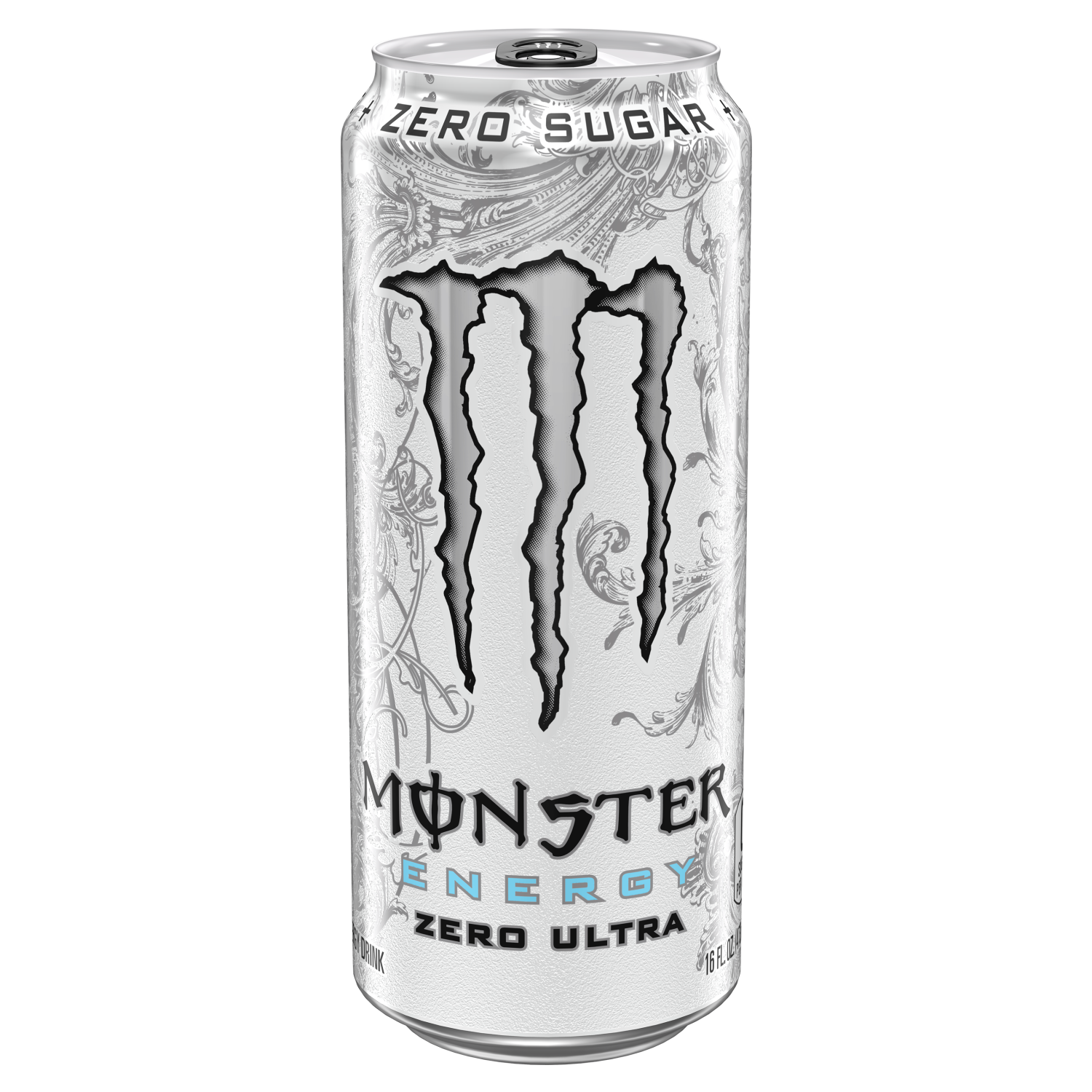 slide 1 of 2, Monster Energy Zero Sugar Zero Ultra Energy Drink 16 fl oz, 16 fl oz