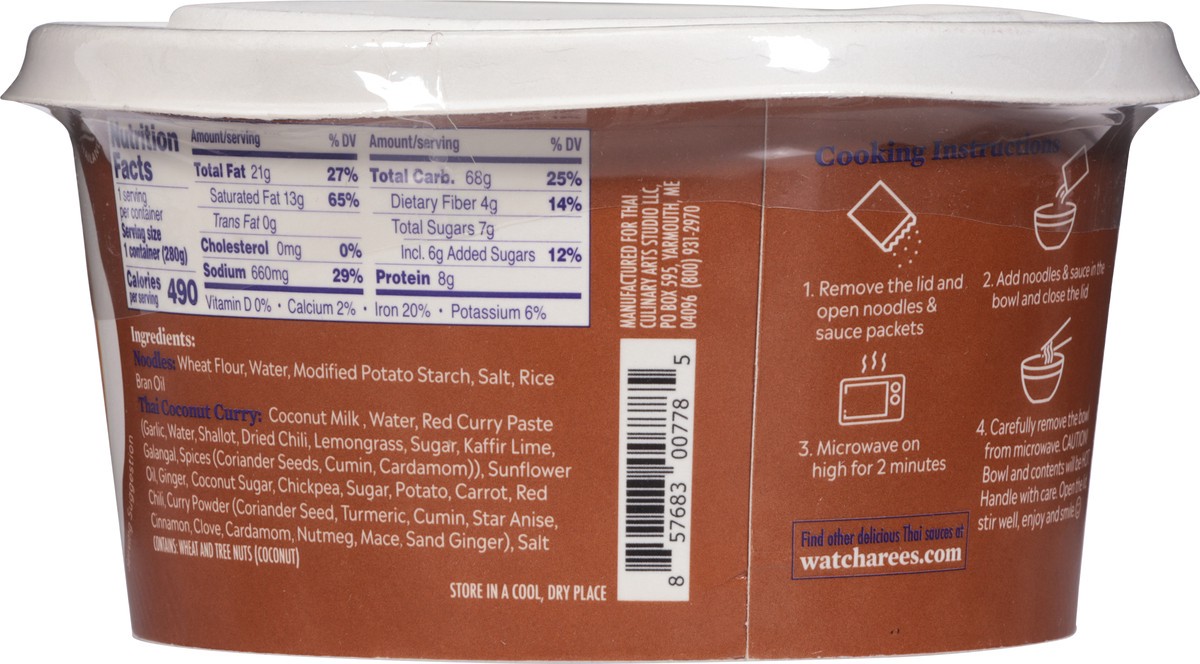 slide 9 of 13, Watcharee's Thai Mild Coconut Curry Noodles 9.88 oz, 9.88 oz