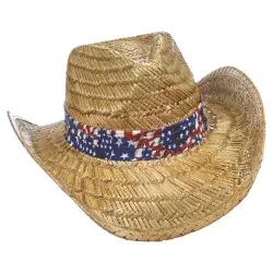 Outdoor Cap American Flag Band Cowboy Hat