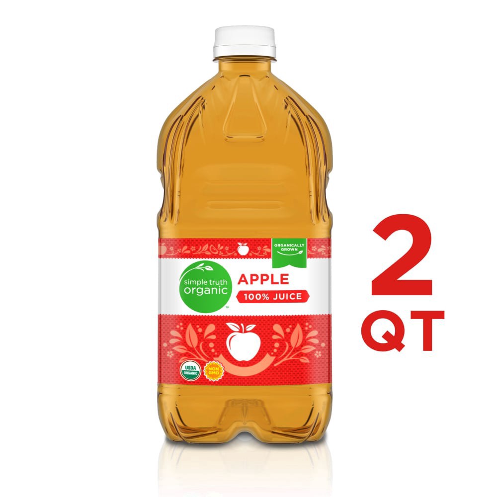 slide 3 of 3, Simple Truth Organic Apple Juice, 64 fl oz