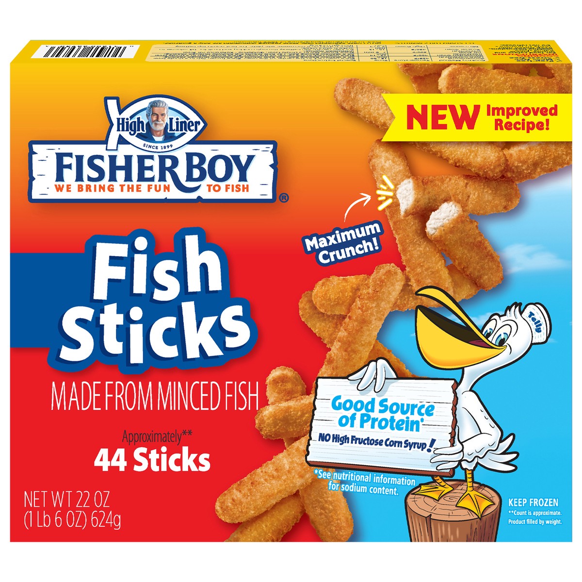 slide 1 of 10, Fisher Boy Fish Sticks, 22 oz