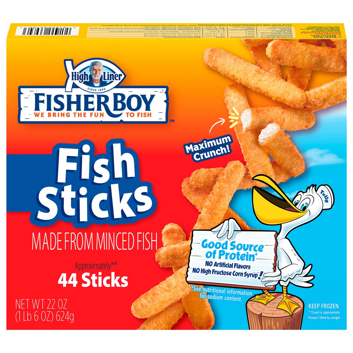 slide 1 of 10, Fisher Boy Fish Sticks, 22 oz