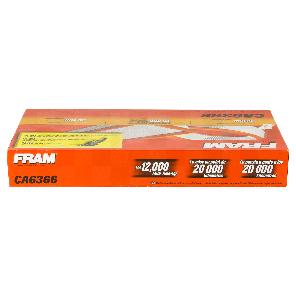 slide 4 of 5, Fram Extra Guard Air Filter CA6366, 1 ct