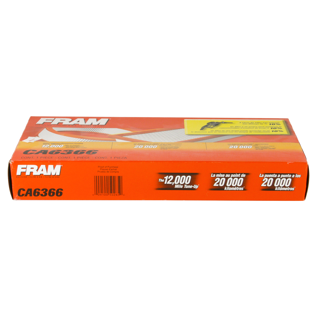 slide 5 of 5, Fram Extra Guard Air Filter CA6366, 1 ct