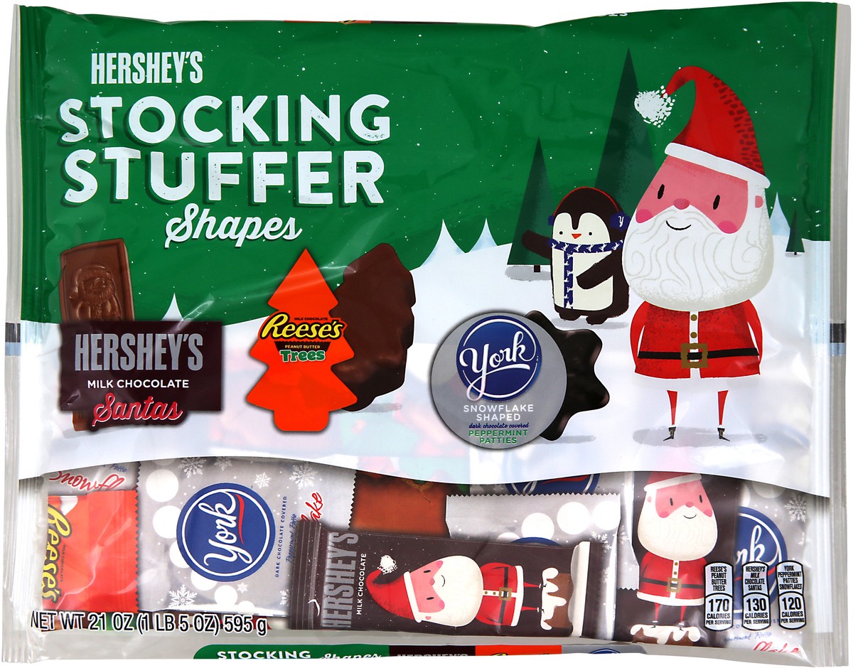 slide 5 of 8, Hershey's Stocking Stuffer Shapes, 21 oz