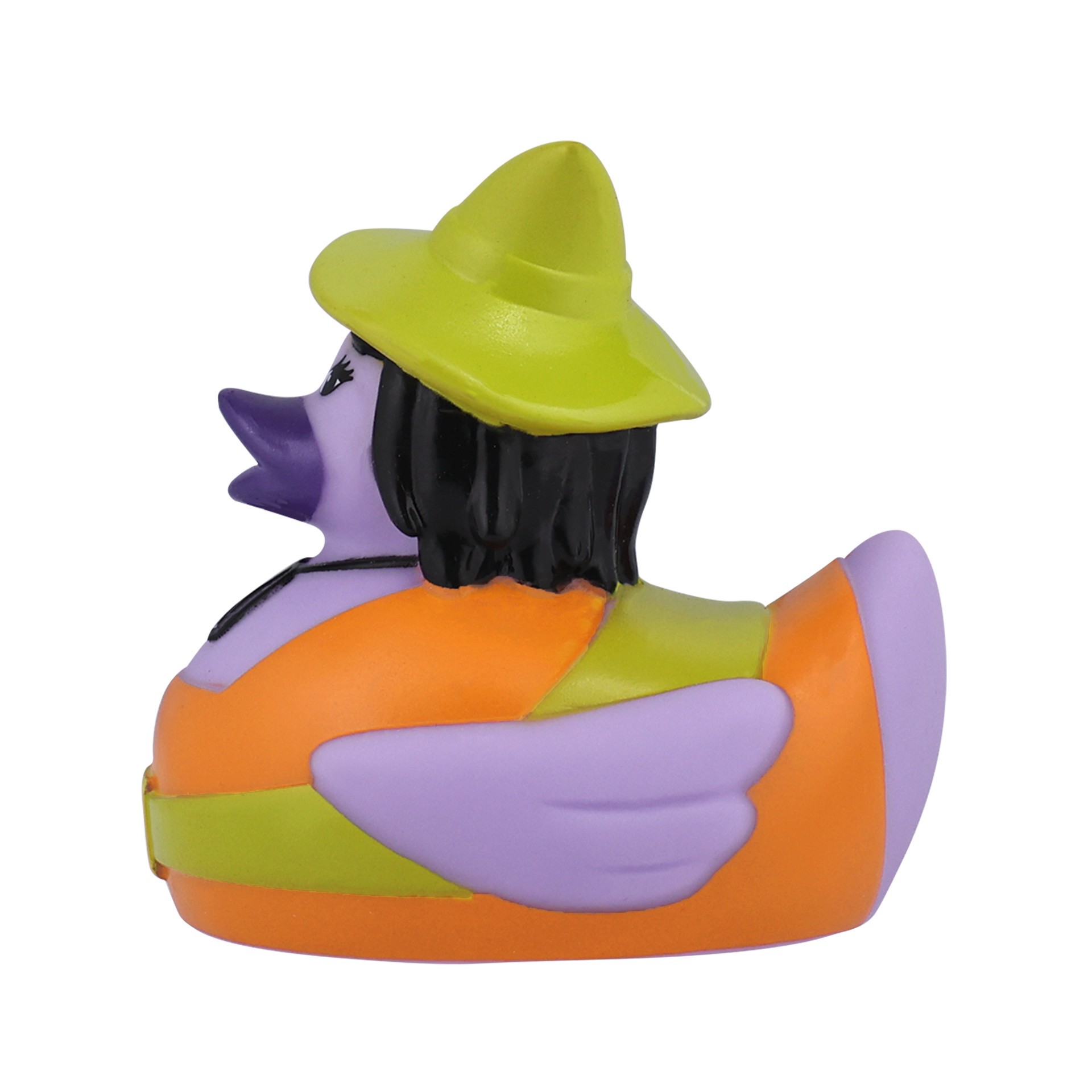 slide 3 of 3, 4" Witch Rubber Duck By Creatology, 6 in x 3 in x 4 in
