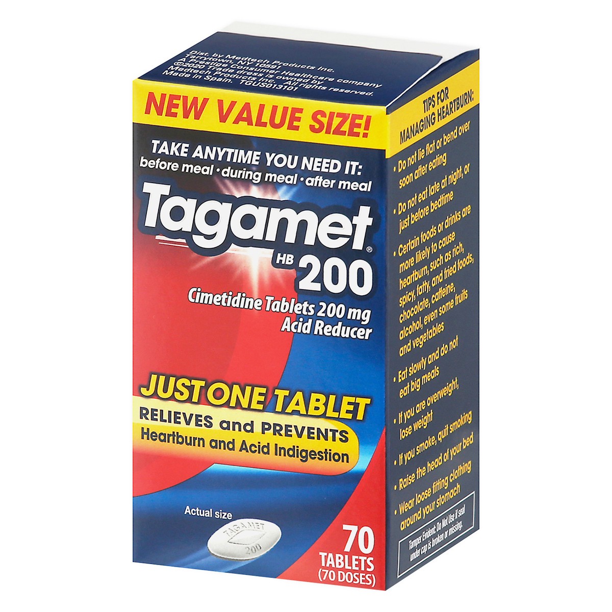 slide 11 of 13, Tagamet HB 200 Value Size Acid Reducer 70 Tablets, 70 ct