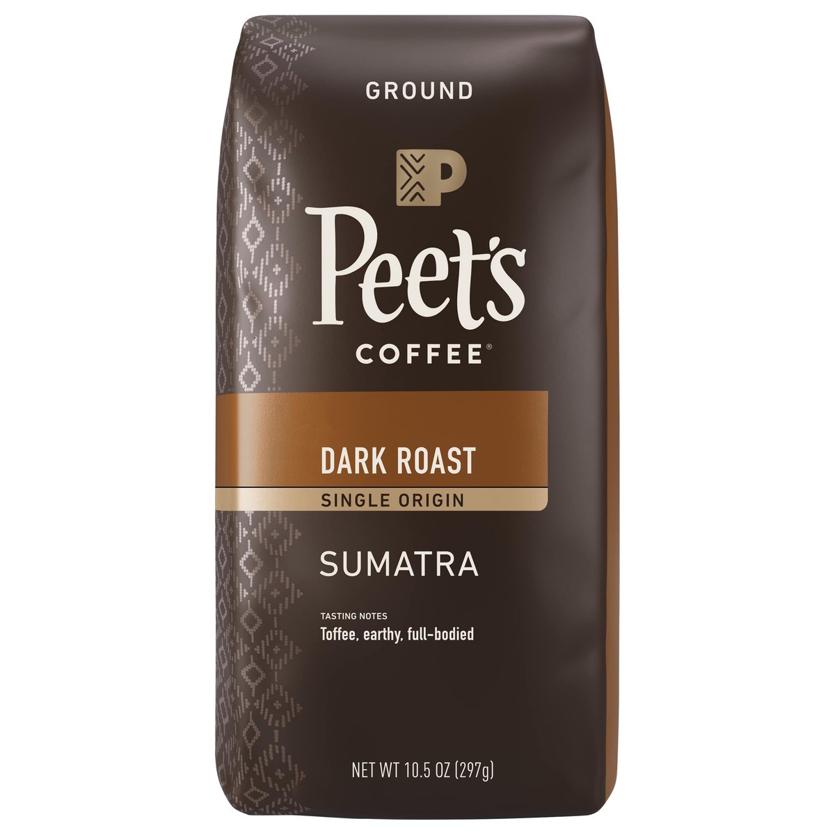 slide 1 of 9, Peet's Coffee, Single Origin Sumatra Dark Roast Ground Coffee - 10.5oz Bag, 10.50 oz