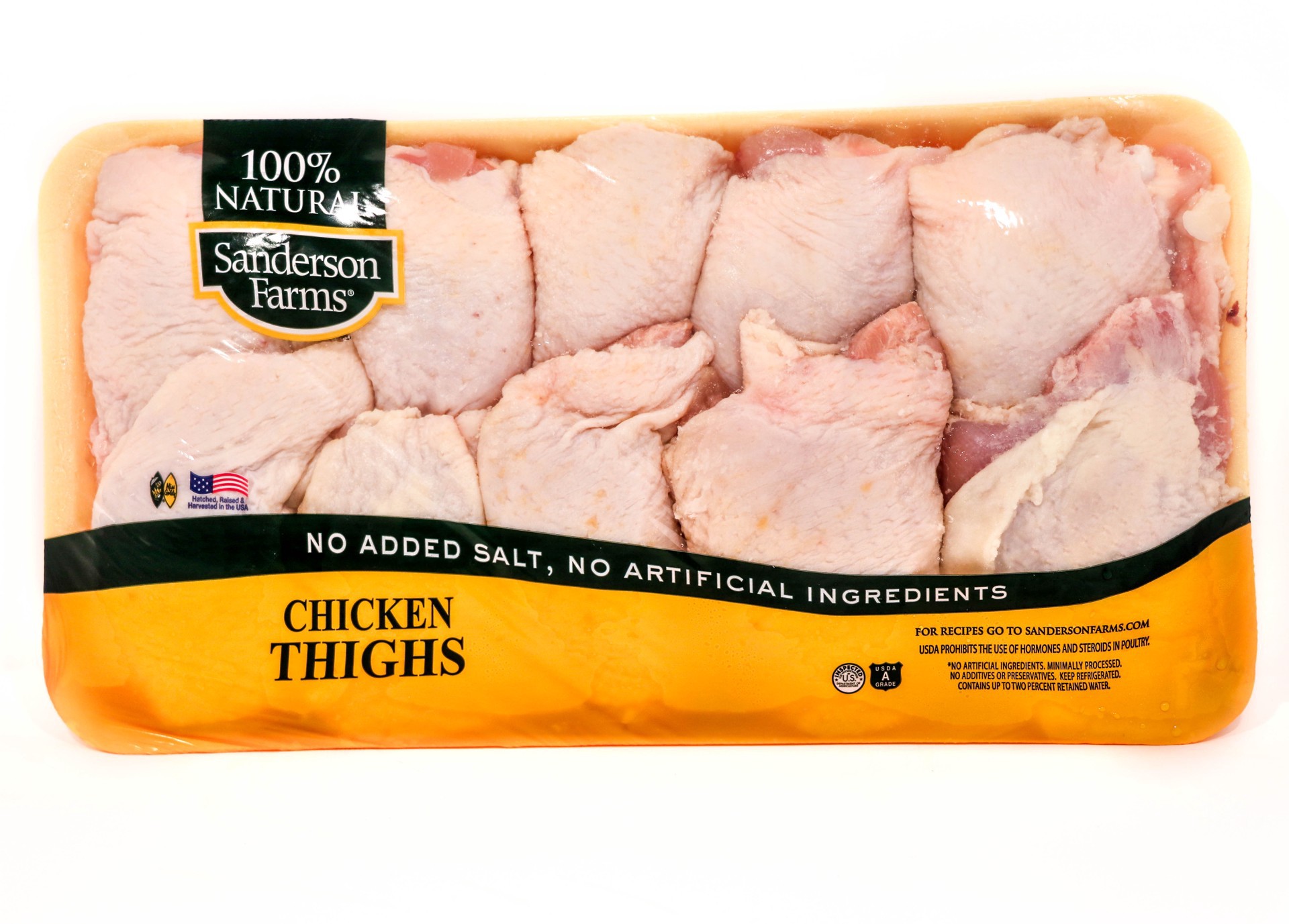 slide 1 of 1, Sanderson Farms Chicken Thighs Family Pack, per lb