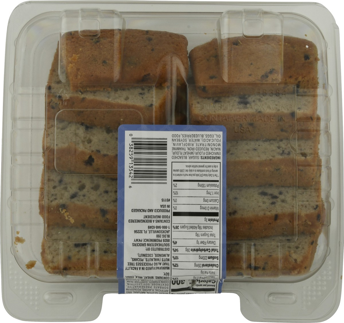 slide 6 of 9, Seg 14 Oz Sliced Blueberry Creme Cak, 1 ct