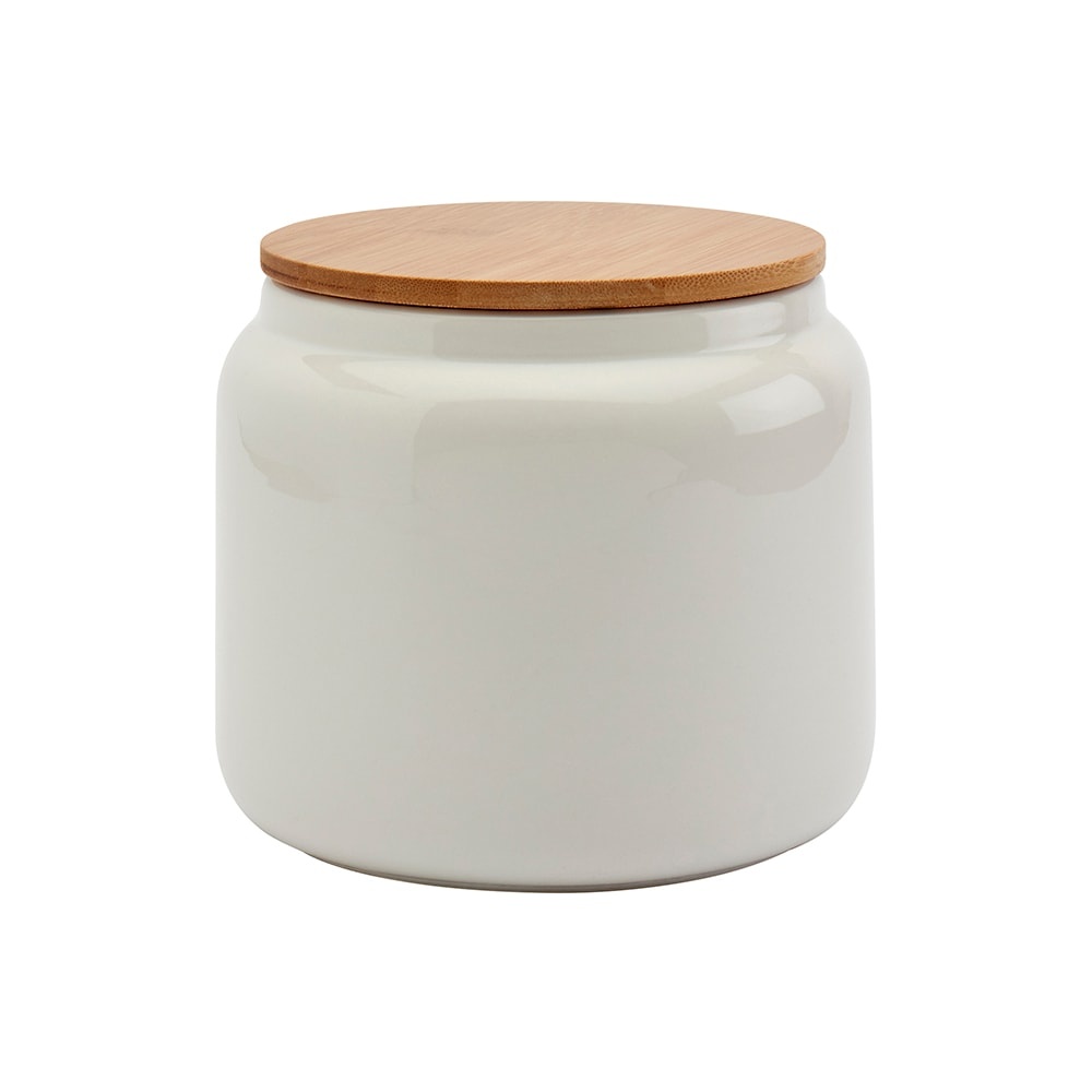 slide 1 of 1, Tabletops Unlimited Small Matte Cylinder Canister - White, 1 ct