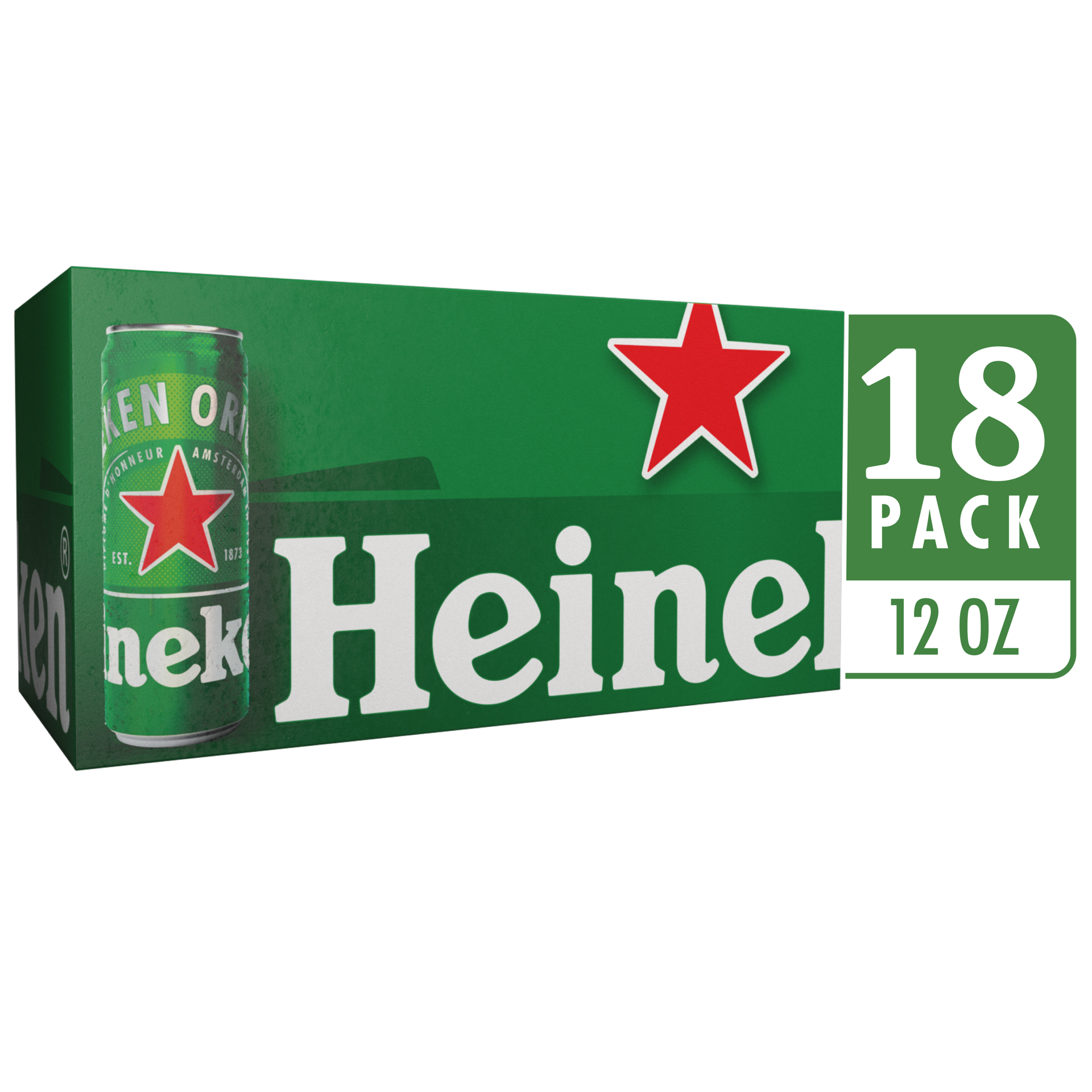 Heineken Original Lager Beer, 18 Pack, 12 fl oz Cans 12 oz | Shipt