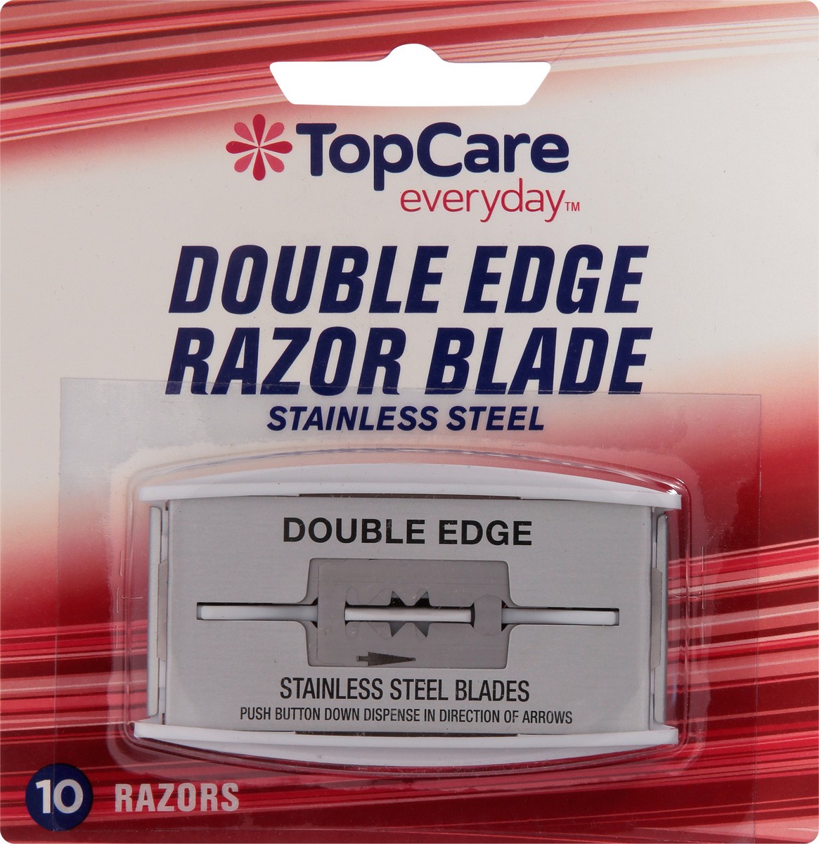 slide 10 of 11, TopCare Everyday Double Edge Razor Blade 10 ea, 10 ct