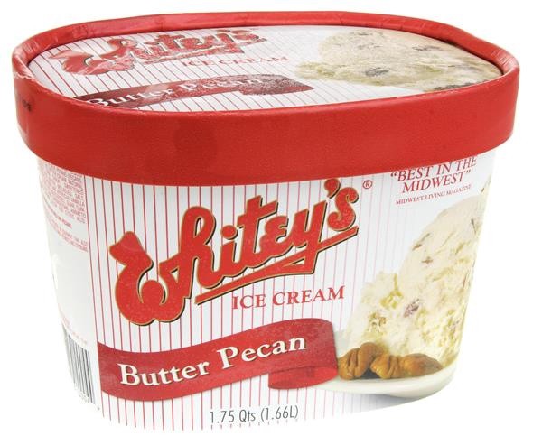 slide 1 of 1, Whitey's Butter Pecan Ice Cream, 1.75 qt