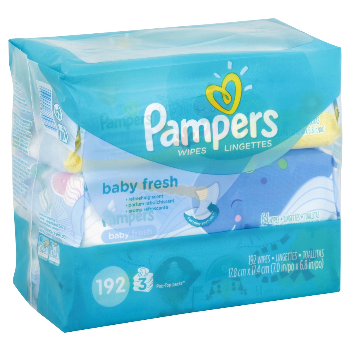 slide 1 of 5, Pampers Wipes, 3 ct
