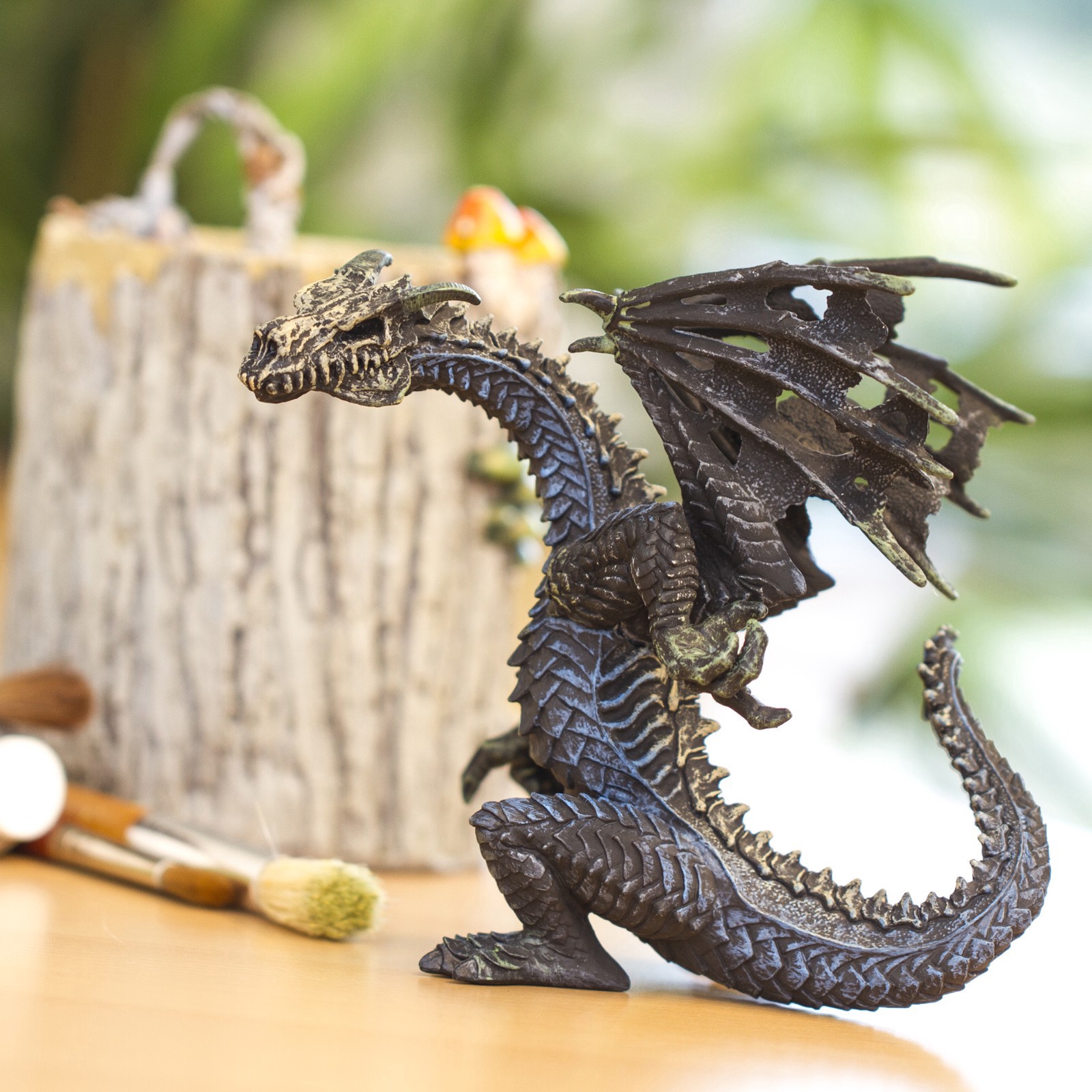 slide 4 of 4, Safari Ltd. Safari Ltd Ghost Dragon Toy, 5.45 in x 3.55 in x 5.05 in