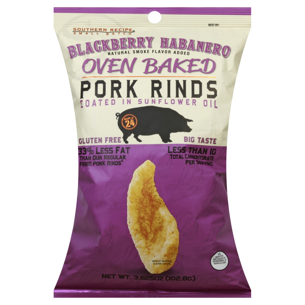 slide 3 of 6, Southern Recipe Foods Pork Rinds 3.625 oz, 3.625 oz