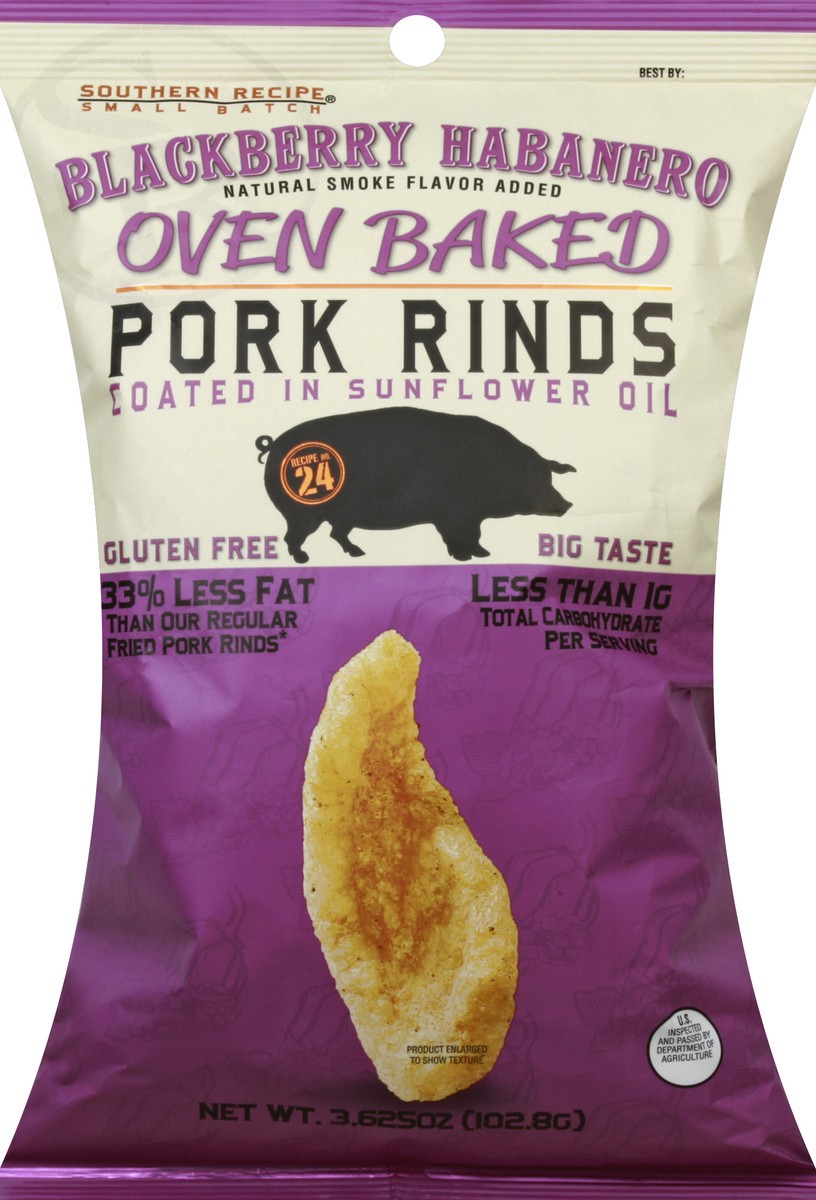 slide 1 of 6, Southern Recipe Foods Pork Rinds 3.625 oz, 3.625 oz