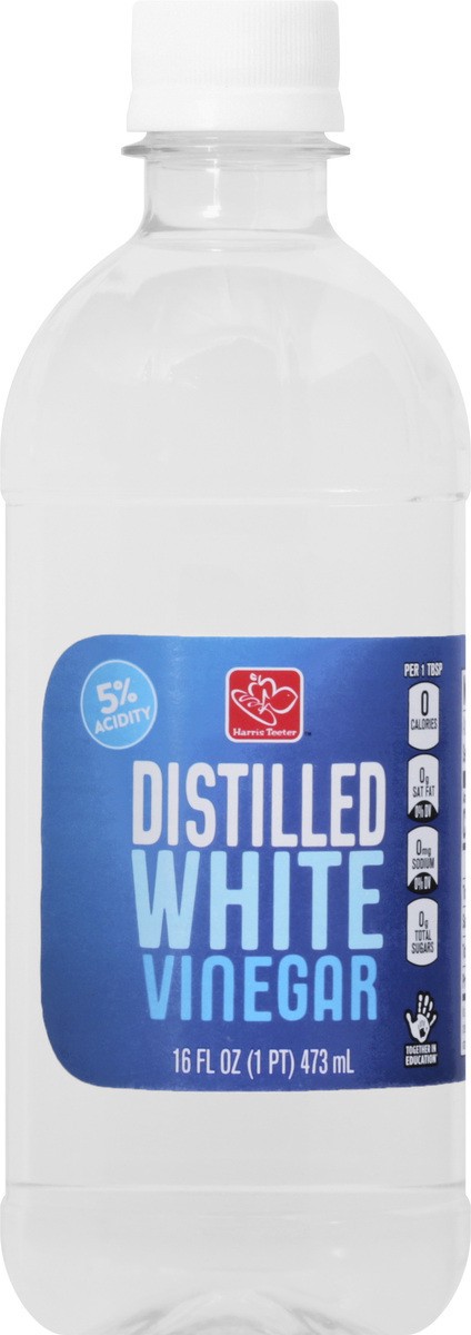 slide 1 of 12, Harris Teeter Distilled White Vinegar - 16 oz, 16 oz