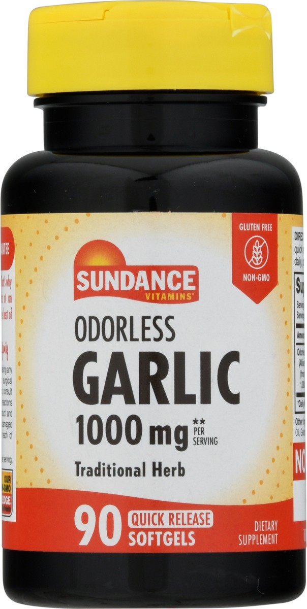 slide 9 of 9, Sundance Vitamins 1000 mg Odorless Garlic Softgels 90 ea, 90 ct
