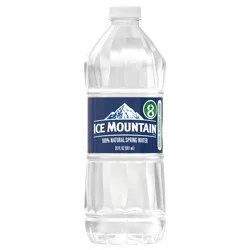 Ice Mountain Spring Water, 20-ounce plastic bottle