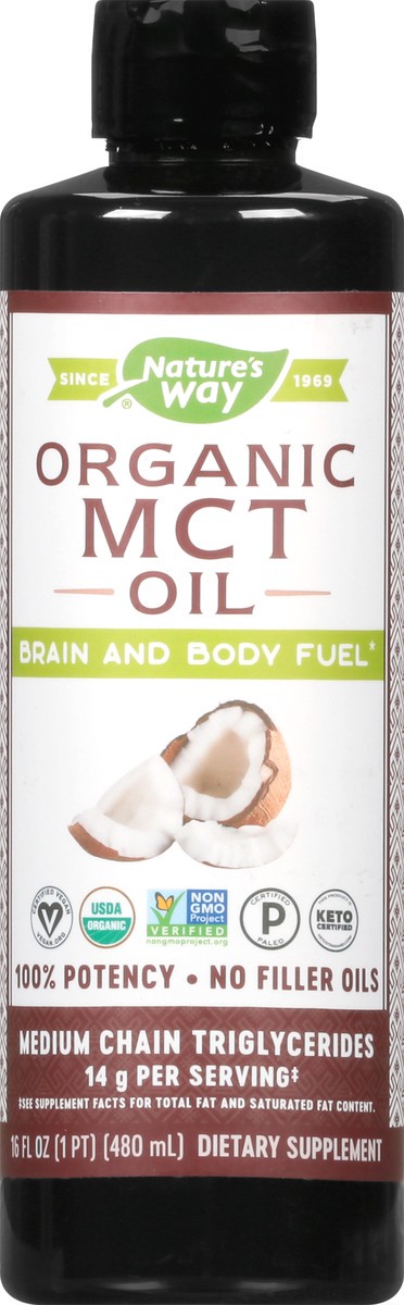 slide 4 of 9, Nature's Way Organic MCT Oil 16 fl oz, 16 fl oz