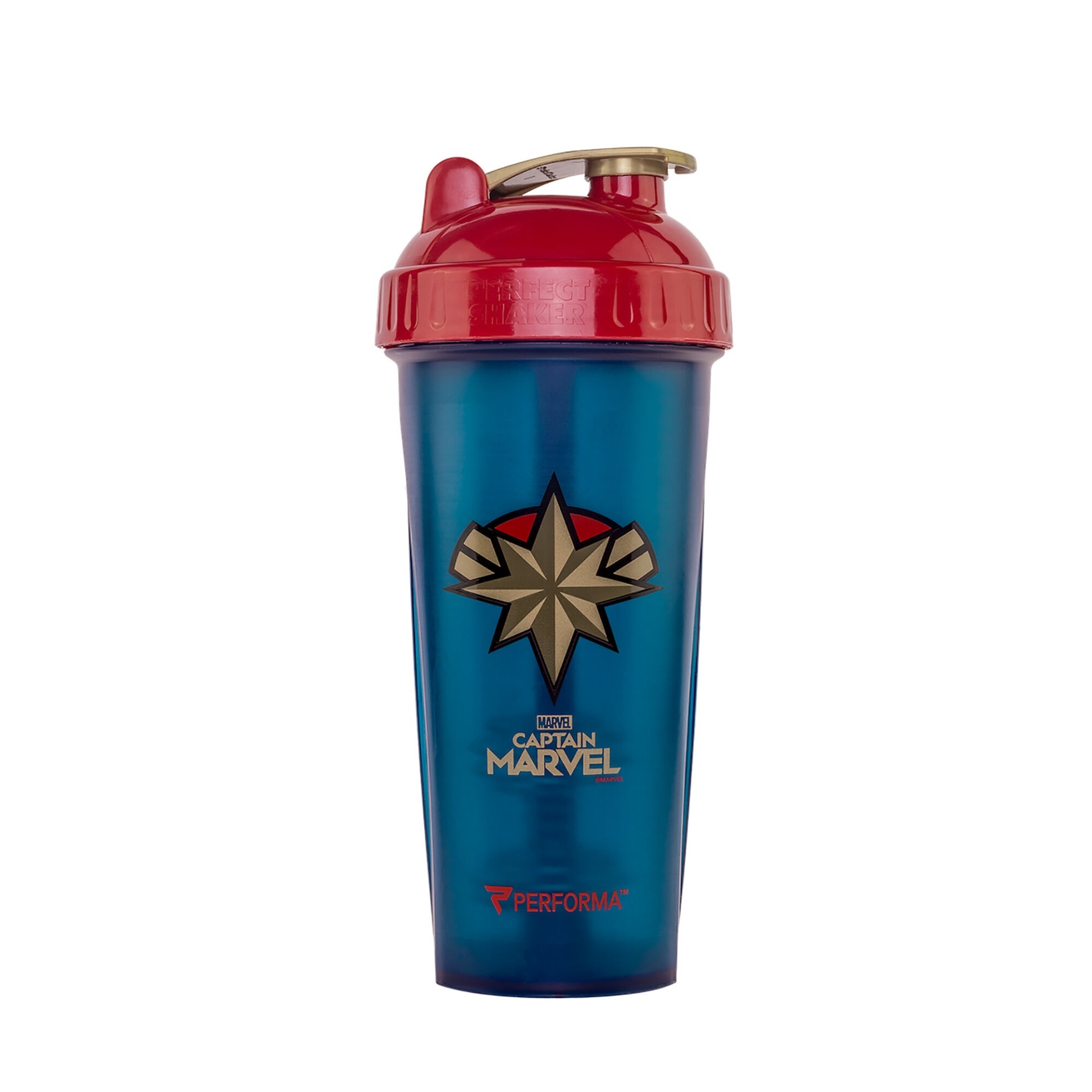 slide 1 of 1, Performa PerfectShaker Marvel Collection Shaker Cup - Captain Marvel, 1 ct