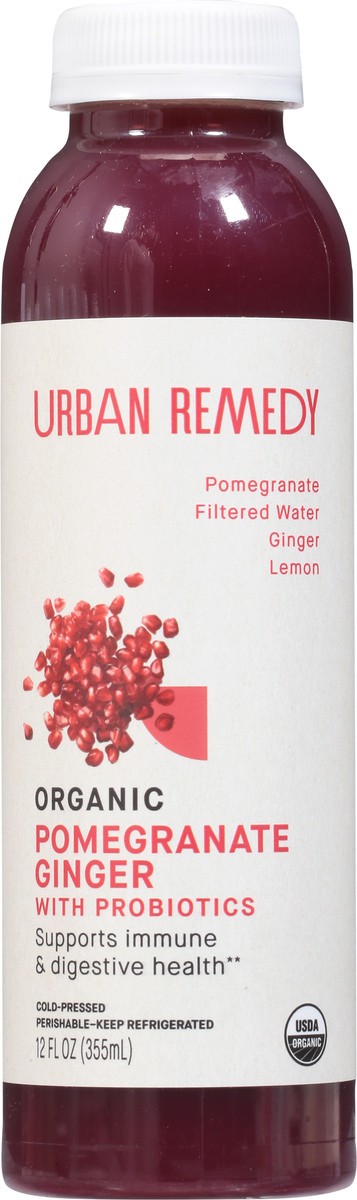 slide 5 of 11, Urban Remedy Pomegranate Ginger With Probiotics- 12 oz, 12 fl oz