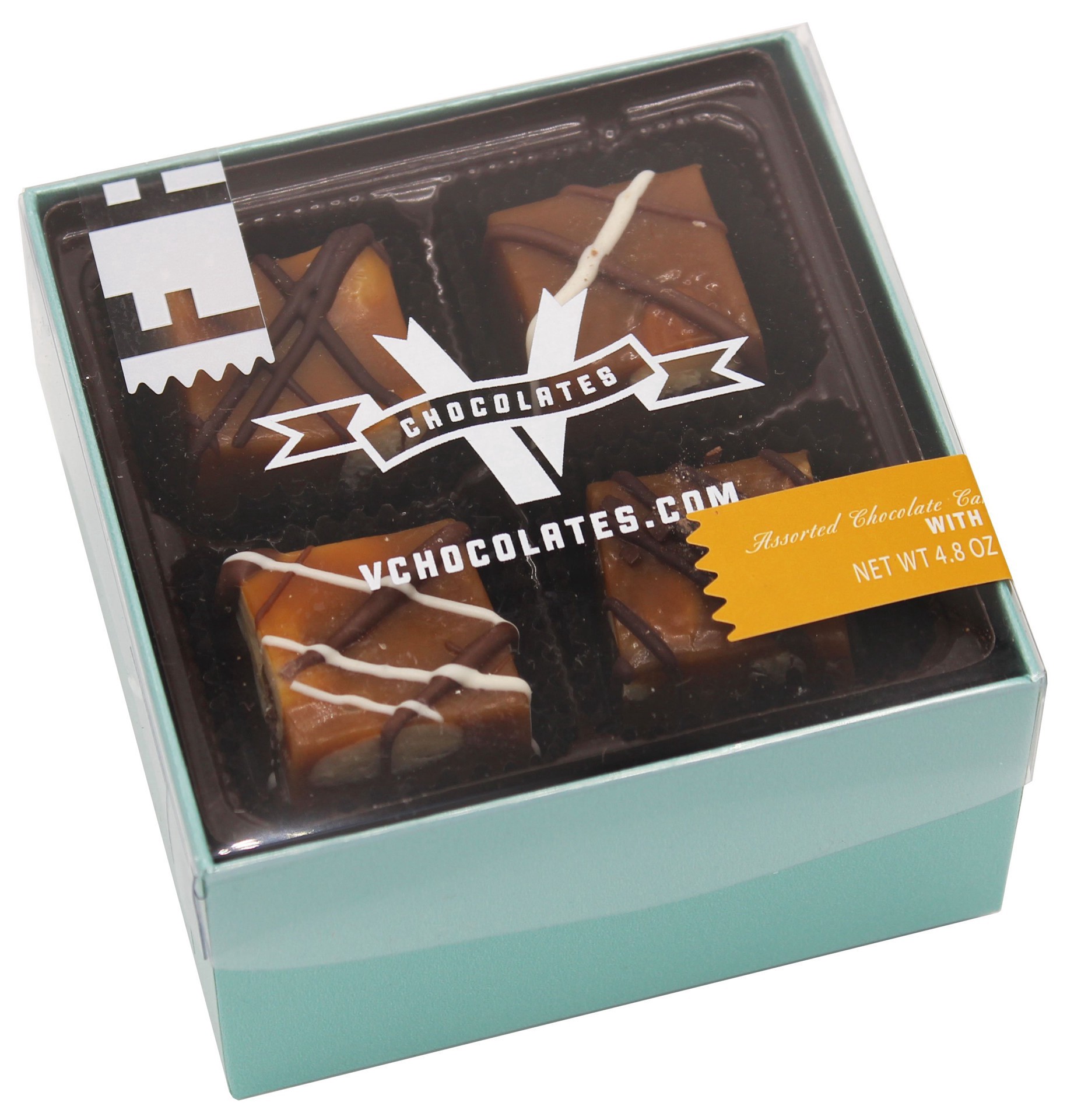 slide 1 of 1, V Choc Caramels Asstd Nut, 4.8 oz