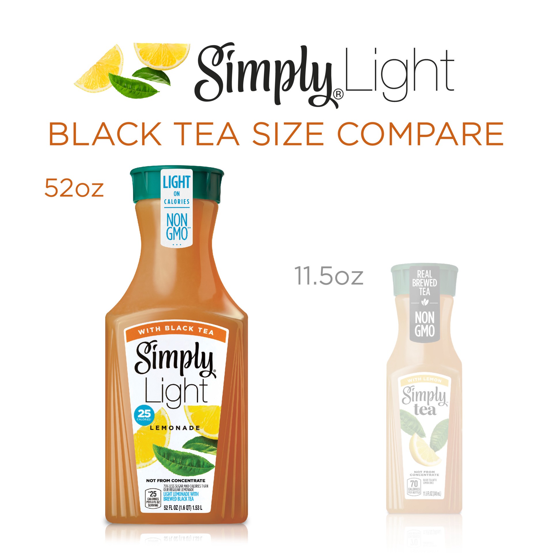slide 10 of 12, Simply Light Lemonade with Black Tea 52 oz, 52 oz