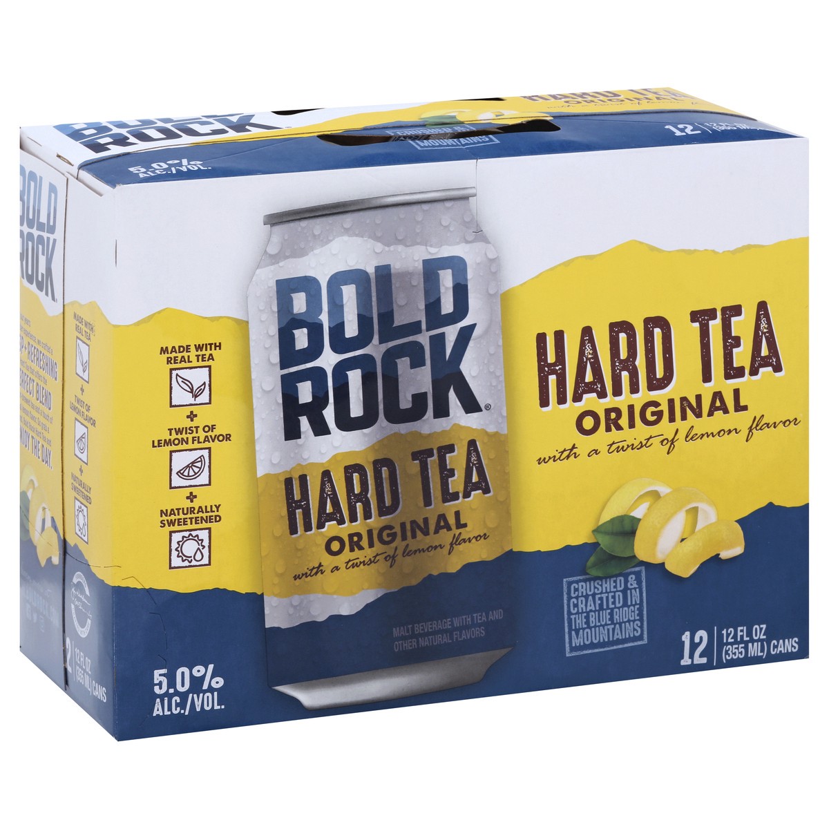 slide 2 of 9, Bold Rock Hard Cider Bold Rock Original Hard Tea 12 ea, 12 ct