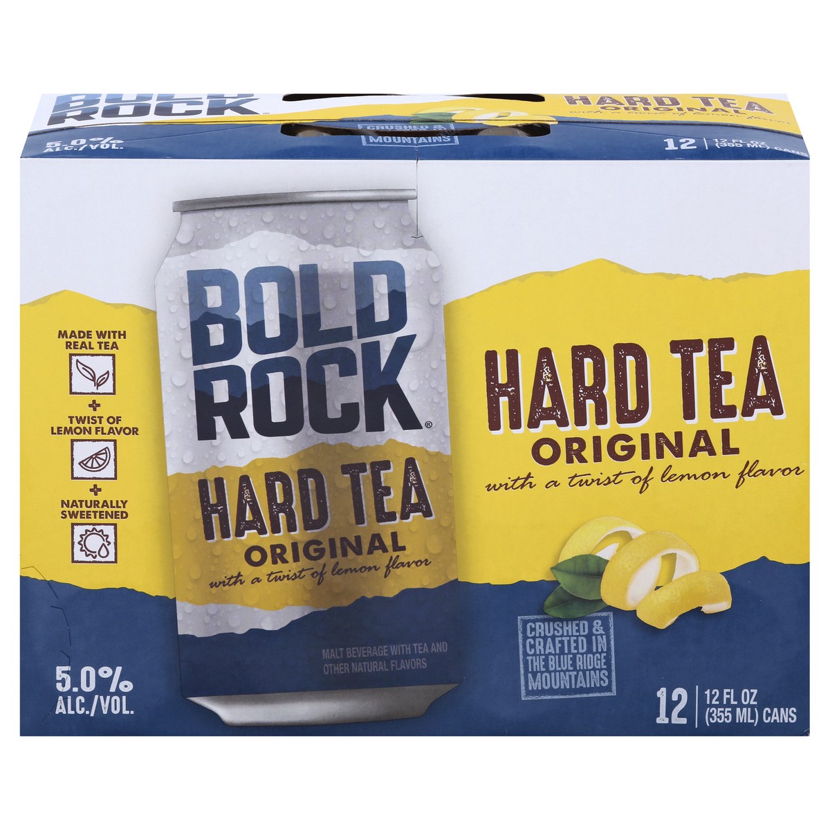 slide 1 of 9, Bold Rock Hard Cider Bold Rock Original Hard Tea 12 ea, 12 ct