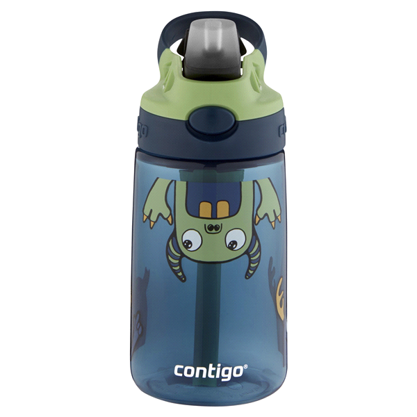 slide 12 of 21, Contigo Kids Water Bottle with Redesigned AUTOSPOUT Straw, Blueberry & Green Apple, 14 oz
