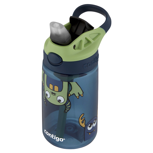 slide 16 of 21, Contigo Kids Water Bottle with Redesigned AUTOSPOUT Straw, Blueberry & Green Apple, 14 oz
