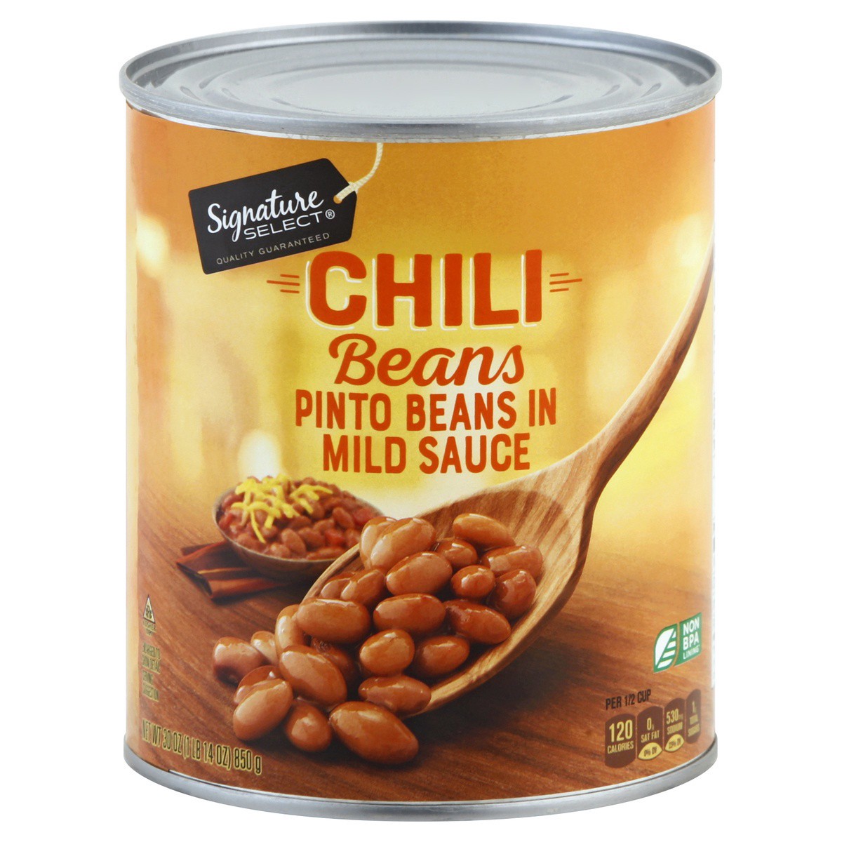 slide 1 of 7, Signature Kitchens Beans Chili In Sauce, 30 oz