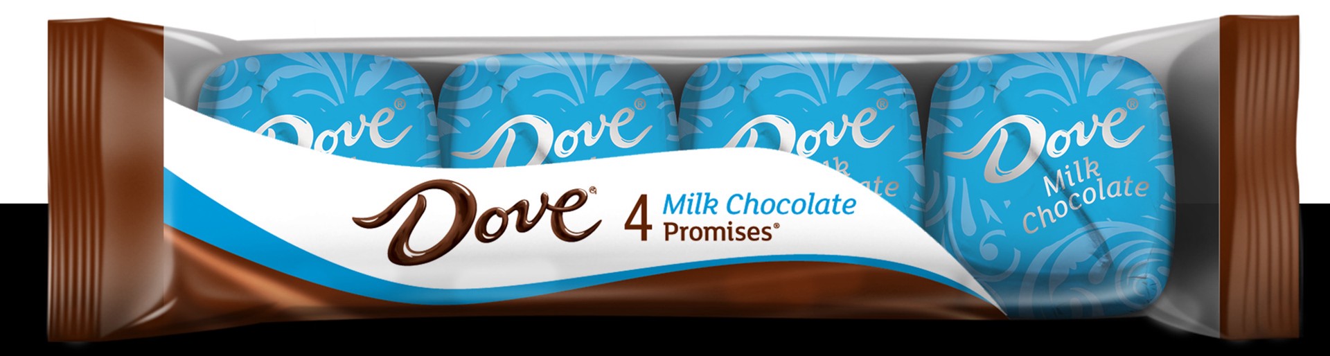 slide 1 of 6, Dove Promises Milk Chocolate Candy Packs, 4 ct; 1.11 oz