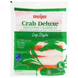 Meijer Crab Deluxe Imitation Crabmeat Leg Style