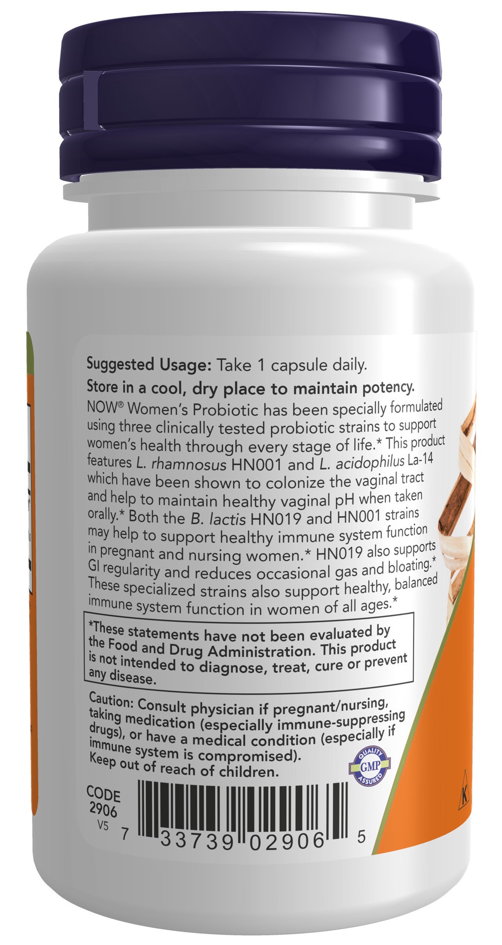 slide 4 of 4, NOW Women's Probiotic 20 Billion - 50 Veg Capsules, 50 ct