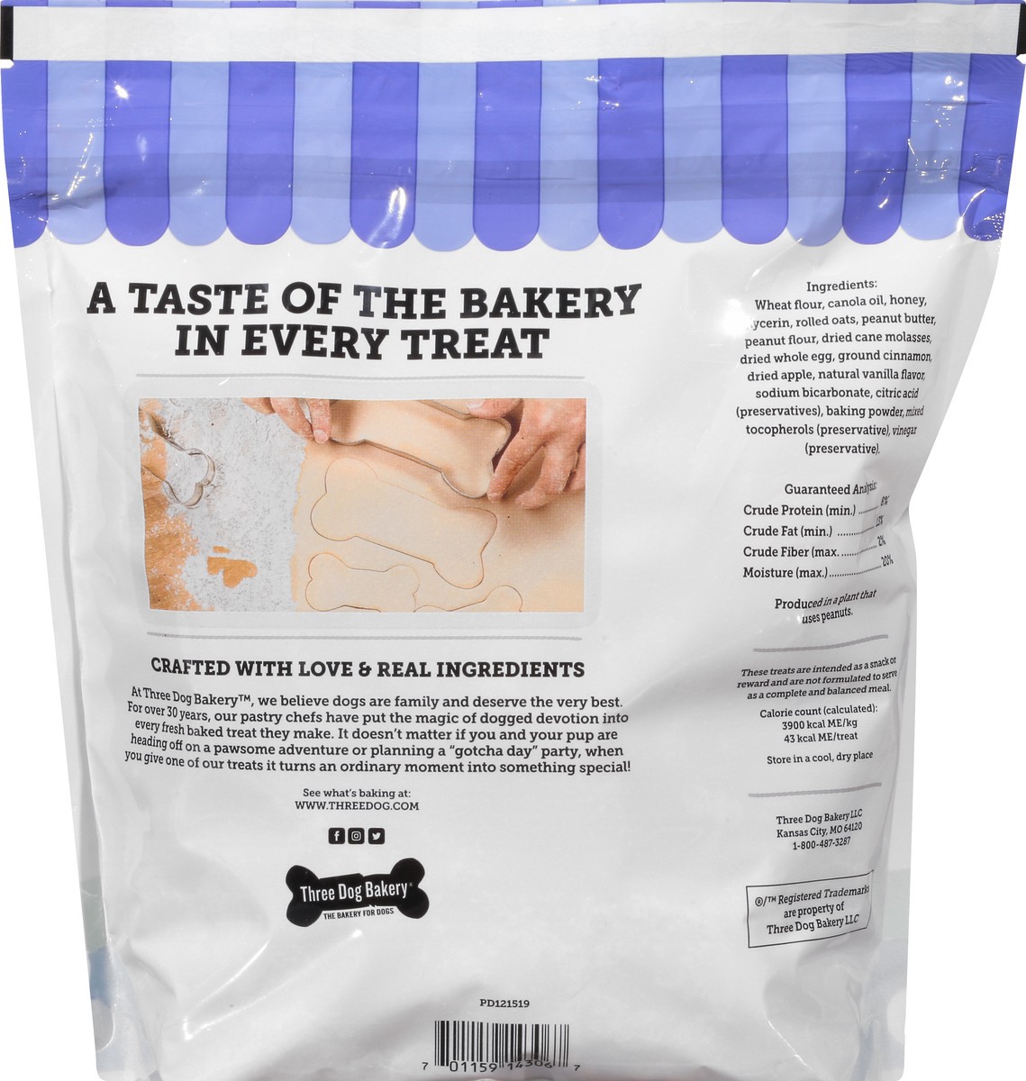 slide 5 of 9, Three Dog Bakery Soft Baked Assort Mutt Trio Treats for Dogs 32 oz, 32 oz