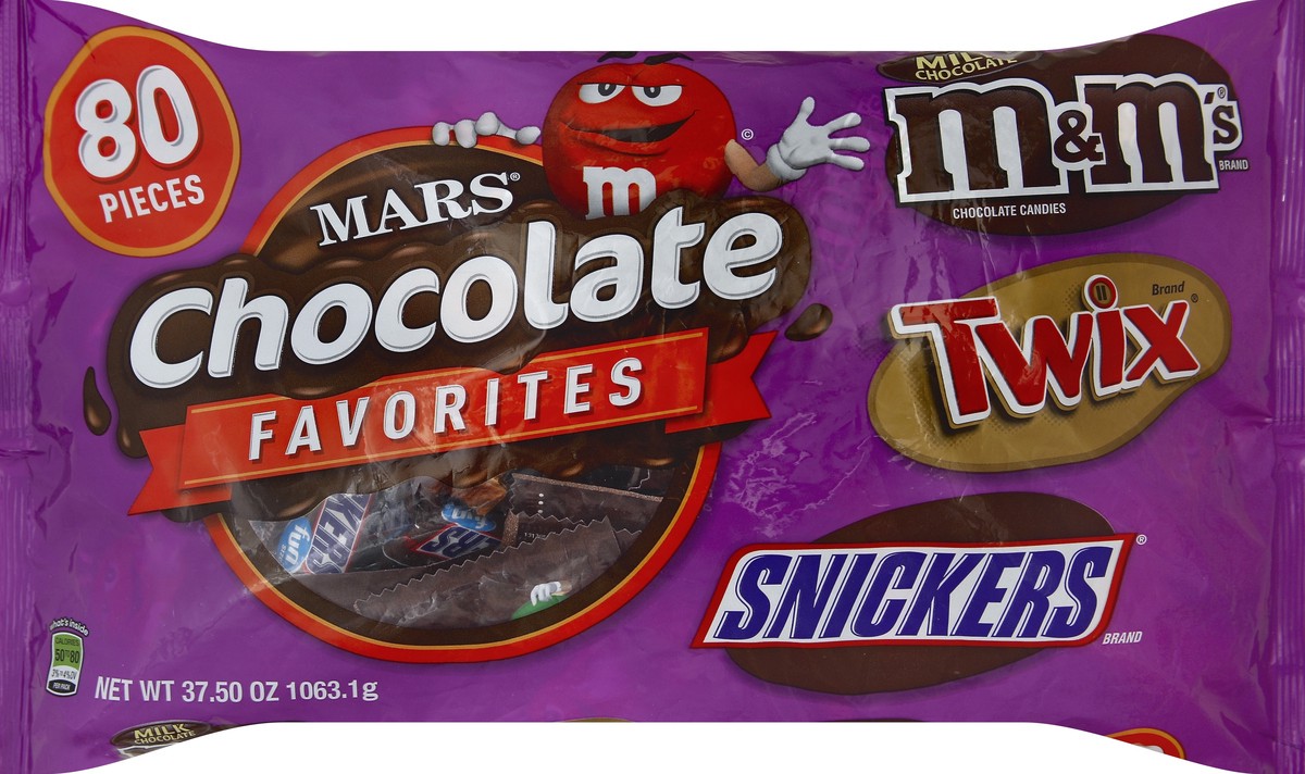 slide 5 of 5, Mars Chocolate Favorites, 80 ct