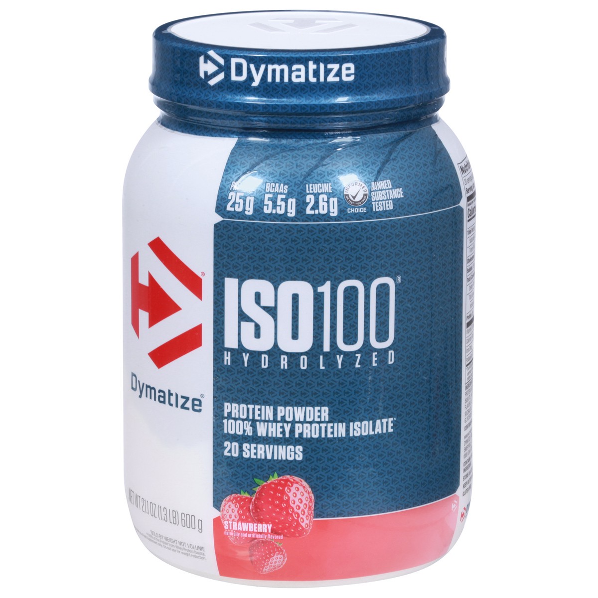 slide 8 of 13, Dymatize ISO100 Hydrolyzed Strawberry Protein Powder 21.1 oz, 21.1 oz
