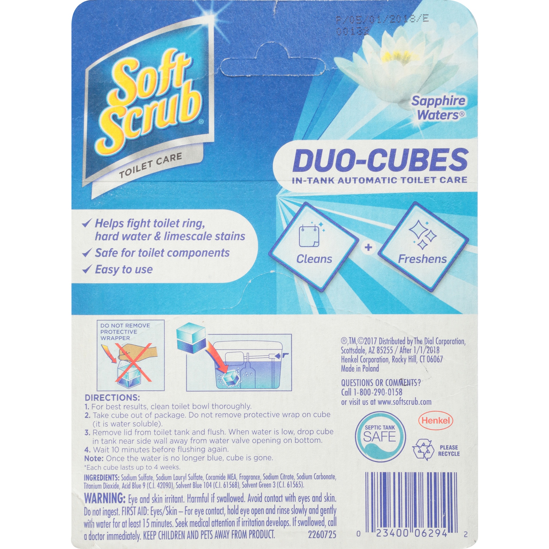 Soft Scrub Duo Cubes Sapphire Waters 4 ct Shipt