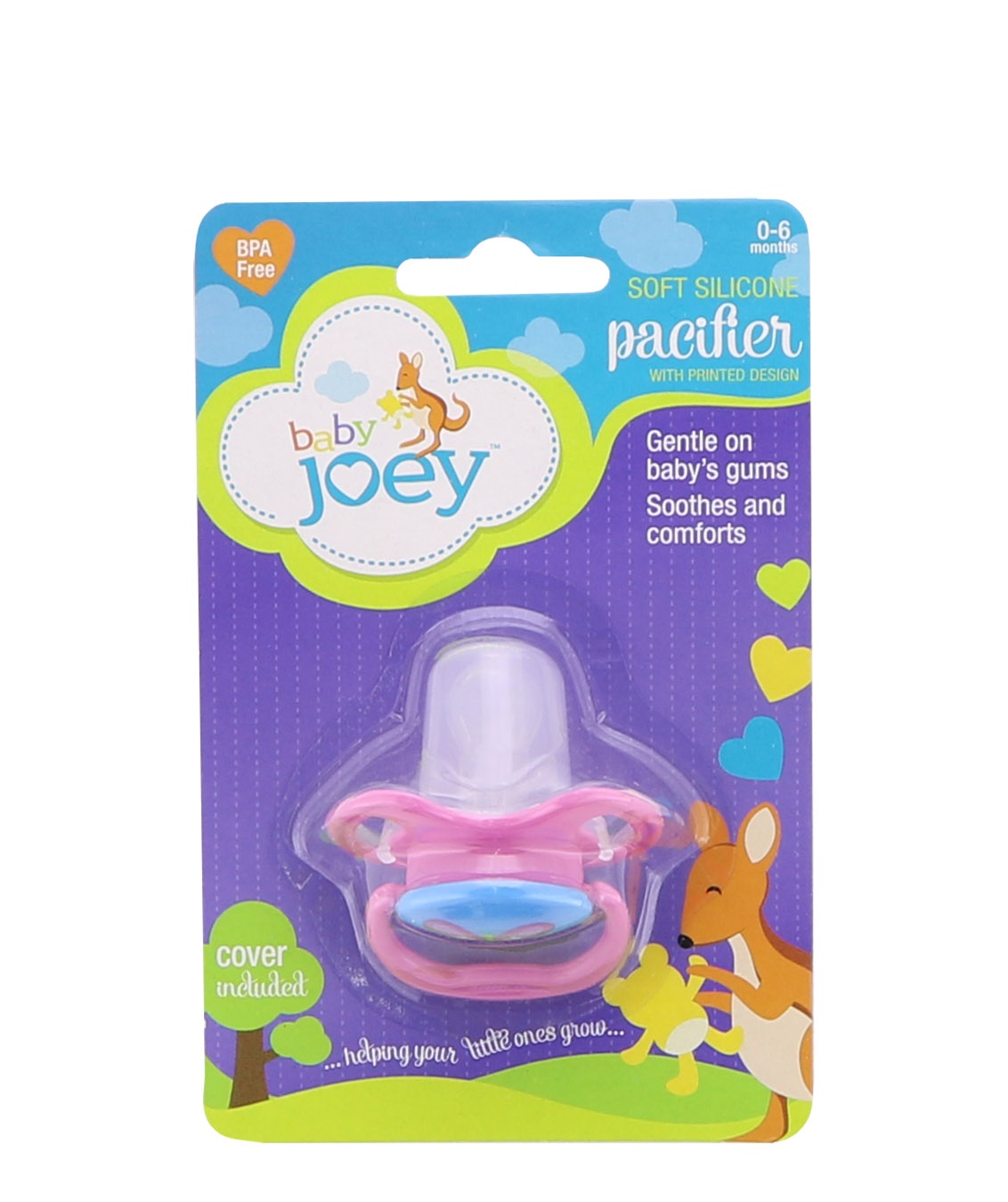 slide 1 of 1, Baby Joey Silcn Infant Pacifier Prin, 1 ct