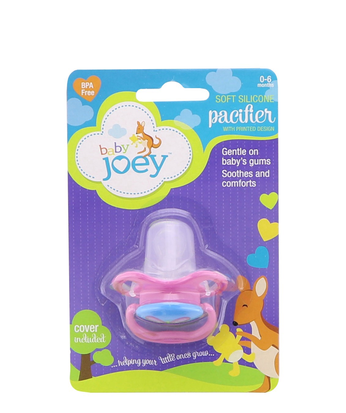 slide 1 of 1, Baby Joey Silcn Infant Pacifier Prin, 1 ct