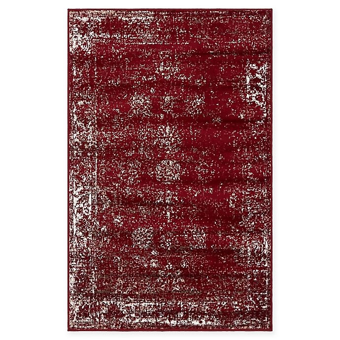 slide 1 of 6, Unique Loom Casino Sofia Area Rug - Burgundy, 3 ft x 5 ft