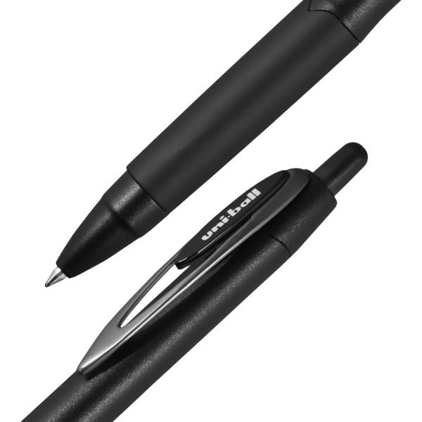 slide 7 of 7, Uniball 207 Plus+ Gel Pen - Medium Pen Point - 0.7 Mm Pen Point Size - Retractable - Black Gel-Based, Nanofiber Ink Ink - Black Metal Barrel - 1 / Dozen, 1 ct