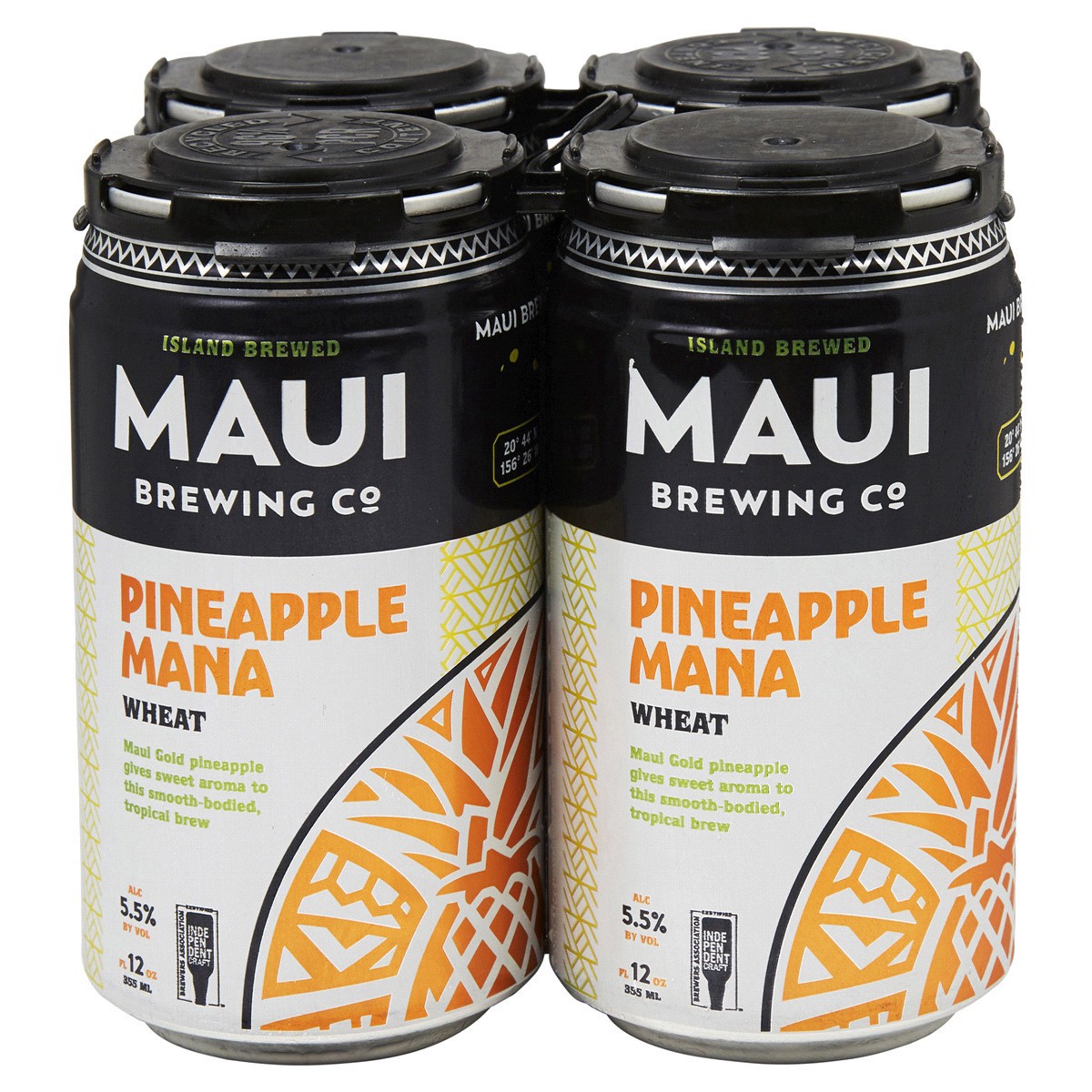 slide 1 of 5, Maui Brewing Co Pineapple Mana Wheat, 4 ct; 12 oz