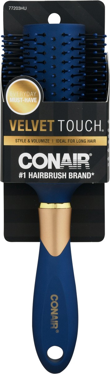 slide 7 of 11, Conair Velvet Touch Round Brush, 1 ct